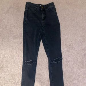 black high rise jeggings